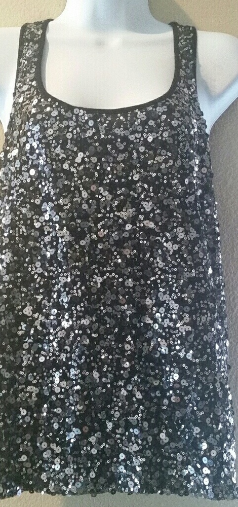 Forever 21 Silver sequence tank top